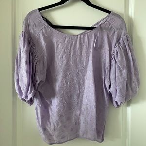 Zara balloon sleeve top